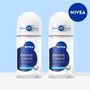 [니베아] 데오드란트 롤온 더마 컨트롤 퓨어 센서티브 50ml 2개