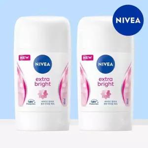 [니베아] 데오드란트 스틱 엑스트라 브라이트 50ml 2개