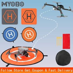 MYOBO Drone Quadcopters 액세서리 DJI Mini/Air/Mavic 방수 드론 패드 용 범용 40/50/55/75cm 접이식 랜딩