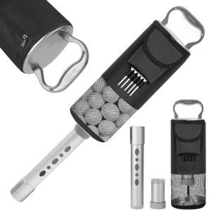 골프공용 진정한 섀그백, 탈부착 가능한 알루미늄 합금 튜브가 있는 골프공 리트리버, 골프 최대 70개의 공을 보관할 수 방법