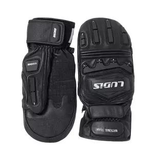 루디스 국가대표 LUPDUG08 블랙 알파인 스키 보드 레이싱 벙어리 방한 가죽 장갑