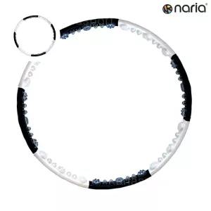 홈트레이닝 나리아 훌라후프 웨이스트 뷰티라인 참숯 2.2kg