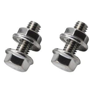 2PCS 19M7775 14M7303 육각 플랜지 볼트 및 너트 세트 존디어 잔디 트랙터 D100 D110 L110 LX186 LX188 SST16 SST18 X485 X5 배터리 단자 교체