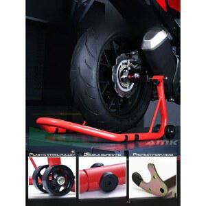 수리 리프트 바이크 호이스트 유압 정비스탠드 바퀴 오토바이 오토바이리프트 없음