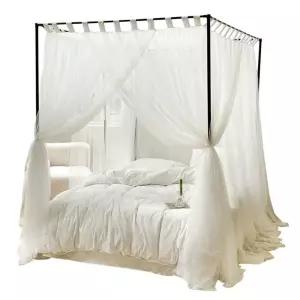 사각 공주모기장 캐노피 프레임 공주침대 궁전 공주 천장 수면