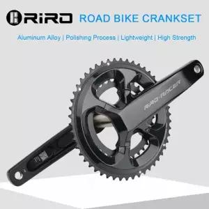RIRO RACER R8 도로 자전거 크랭크 셋 초경량 체인 휠 170mm 50-34T 링 스프로킷 중공 통합 접이식