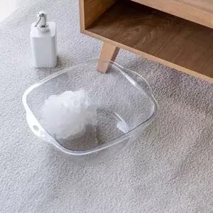 투명 세면 대야 물통 목욕 양동이 물받이 세수 바가지