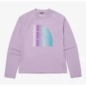 [노스페이스]M 노스페이스키즈맨투맨 UQC NT7TP21S 걸 앰피비어스 롱슬리브 선 티