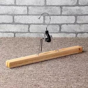원목 바지걸이 바지 행거 집게형 3p WFLOUAS