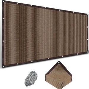 그로밋과 로프가 있는 그늘 천 80 자외선 차단 햇빛 야외 파티오 10 X 20 FT 퍼골라 그늘막 온실 정원