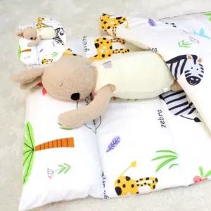 순면 어린이집 낮잠 이불 배게 침구 가방 사파리 세트