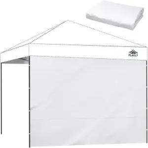 플래그리 10x10 팝업 캐노피 측벽 - PC 300D 방수 부착형 텐트 벽 1개 야외 이벤트용 프라이버시 그늘막