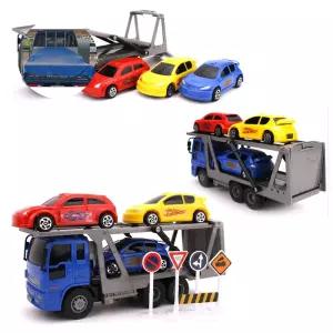 카캐리어 리얼액션 중장비 미니카를 싣고 달려요