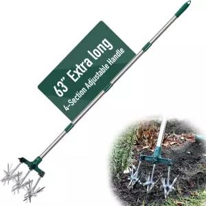 정원 가꾸기용 알도르프 로터리 경운기 63인치 초장 조절 가능한 및 알루미늄 탈착식 타인 잔디 또는 흙