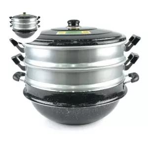 찜솥 찜냄비 찜통 찜기 가마솥 만두 찜판 3단 36cm