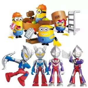 블로키 블록 액션 피규어 캐릭터 시리즈 6P 랜덤발송 완구 1타 6개입귀여운어 미니어 소형어 만화어 캐릭터