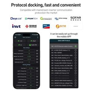 JIKONG V19 스마트 가정용 에너지 BMS 8S-16S 24V/48V 100A 리튬이온/리튬인산철/리튬토륨산염 배터리 UAR