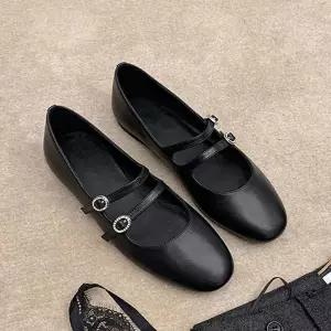 여성 플랫 소가죽 슈즈 발레레드 웨딩화 저녁 펌프스 프렌치 구두 MODU3