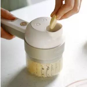 슬라이스 4인1 다지기 마늘 야채 만능 멀티 으깨기 분쇄기 차퍼 감자으깨기 슬라이서 가는기계