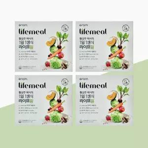 이롬 황성주 박사의 1일 1생식 라이프밀 30g x 14포 x 4박스 식사대용 선식 뉴밀