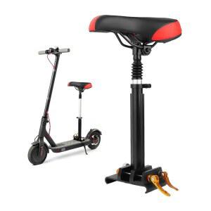 성인용 조절 가능한 전동 스쿠터 시트 u2013은 5.5 6.2인치 와이드 커브드 엣지 스쿠터, 인체공학적 PU 쿠션, 튼튼한 알루미늄 막대, 도구 없이 설치, 높이 가능, 내구성 및 편안함을 제공합니다