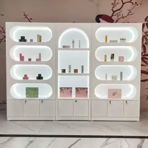 화장품 진열대 네일 립스틱 판매대 매장 뷰티 헤어