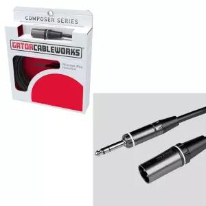 음향케이블 TRS 오디오 XLR(M) 3m to OOmt203 연결케이블 공연용 스피커 오디오잭 앰프 악기