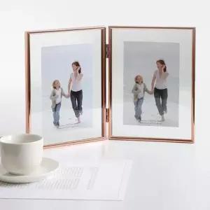 [셀러에이드]접이식 액자 메탈 사진 프레임 심플 탁상용 스탠드
