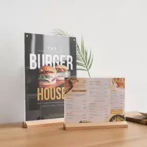 [셀러에이드]액자 포토테이블 웨딩 사진 메뉴 스탠드 A5