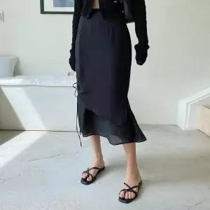 [하프클럽/다잇템]여자에이라인옆면백밴딩캉캉스커트