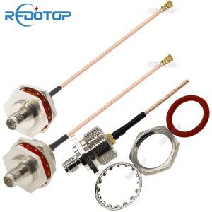 10PCS 벌크헤드 방수 M16 SMA 암 커넥터-uFL/IPX1 1세대 RG178 케이블 피그테일 WiFi 안테나 RF 점퍼