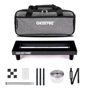 고스트 파이어 기타 페달 보드 알루미늄 합금 0.8파운드 초경량 효과 페달보드 13.7''X5.5'' 캐리백 SPL-01 포함