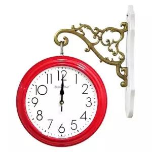 양면 인테리어 벽시계 클래식 디자인 레드 컬러 가정용