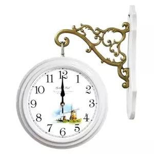 양면 인테리어 벽시계 모던 화이트 풍차 디자인 제조국