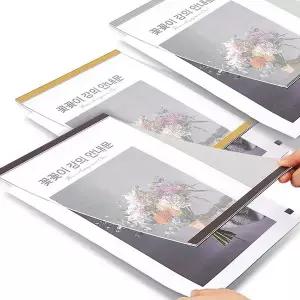 부착용꽂이 A4 자석프레임 아크릴 자석액자 게시물 홍보 광고