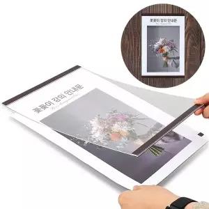 부착용꽂이 A4 자석프레임 우드 아크릴 자석액자 게시물 광고