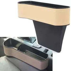 공간수납 차량 사이드 포켓 베이지 운전석 틈새 수납함 정리함