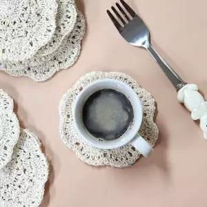 뜨개 코스터 고급코스터 컵받침 마코스터 티코스터 컵