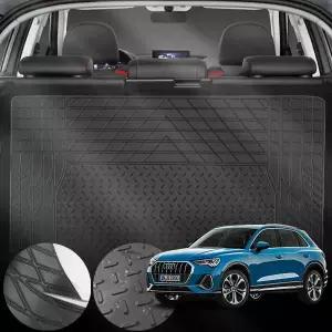 아우디 Q3 2.0TDI (CFG) 차량용 PVC 트렁크 매트 방수 방오 미끄럼 방지 블랙 1개