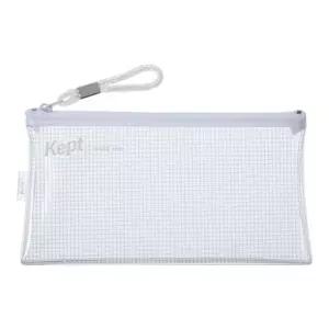 투명 포켓 얇은 파우치 화이트 수납 케이스
