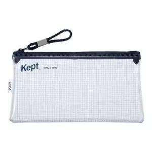 투명 슬림 지퍼 파우치 네이비 여행용 수납 케이스