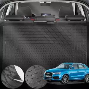 아우디 Q3(8U)(11~18) 차량용 PVC 트렁크 매트 방수 방오 미끄럼 방지 블랙 1개