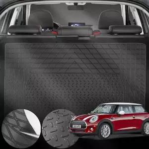 미니 쿠퍼D (F56) 2018 (B37B) 차량용 PVC 트렁크 매트 방수 방오 미끄럼 방지 블랙 1개