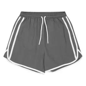 [소이]4부 차콜 나일론 돌핀 바지 25M0256_YS