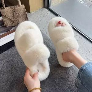 225-260mm 빅사이즈가능 밍크 털 슬리퍼 털슬리퍼 털신발 털신 털단화 퍼슬리퍼 방한부츠