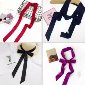 스키니 솔리드 긴 스카프 롱타이 마젠타 멋진타이 롱넥타이 롱스카프 롱리본 긴스카프