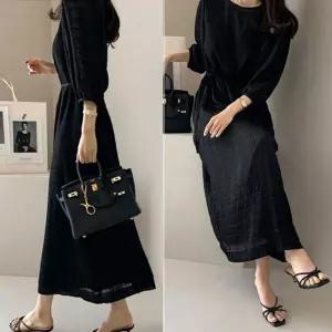 7부소매 원피스 NM-0267친구모임패션 데이트 나들이 엄마옷 청담며느리스타일 데일리 하객룩 여자결혼식코