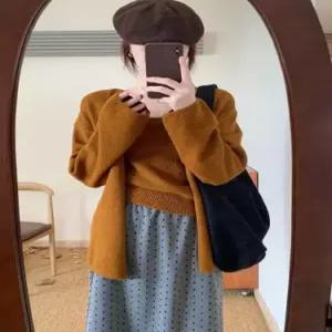 마킷5 회색 모직 캐주얼 가을 오피스룩 여성코트 따스한 코트 트렌치 JEN3