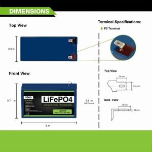 전기 스프레이 태양 에너지 축전지용 리튬 다리미 인산염 배터리, 하이엔드 LiFePo4 20Ah, 12V