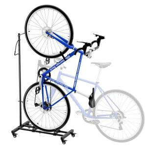 Sttoraboks 수직 자전거 주차대 - 29인치 휠 높이 조절 가능, MTB 도로 자전거를 공간 절약 및 독립형 랙, 아파트 차고를 노드릴 설치 실내 보관소